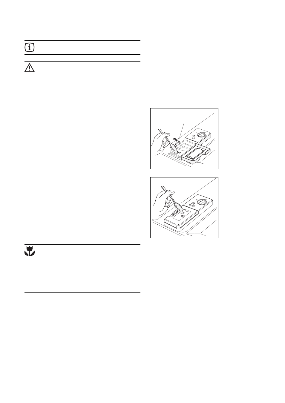 Le produit de lavage, Détergents compacts sans phosphates | DE DIETRICH VM7451 User Manual | Page 31 / 61