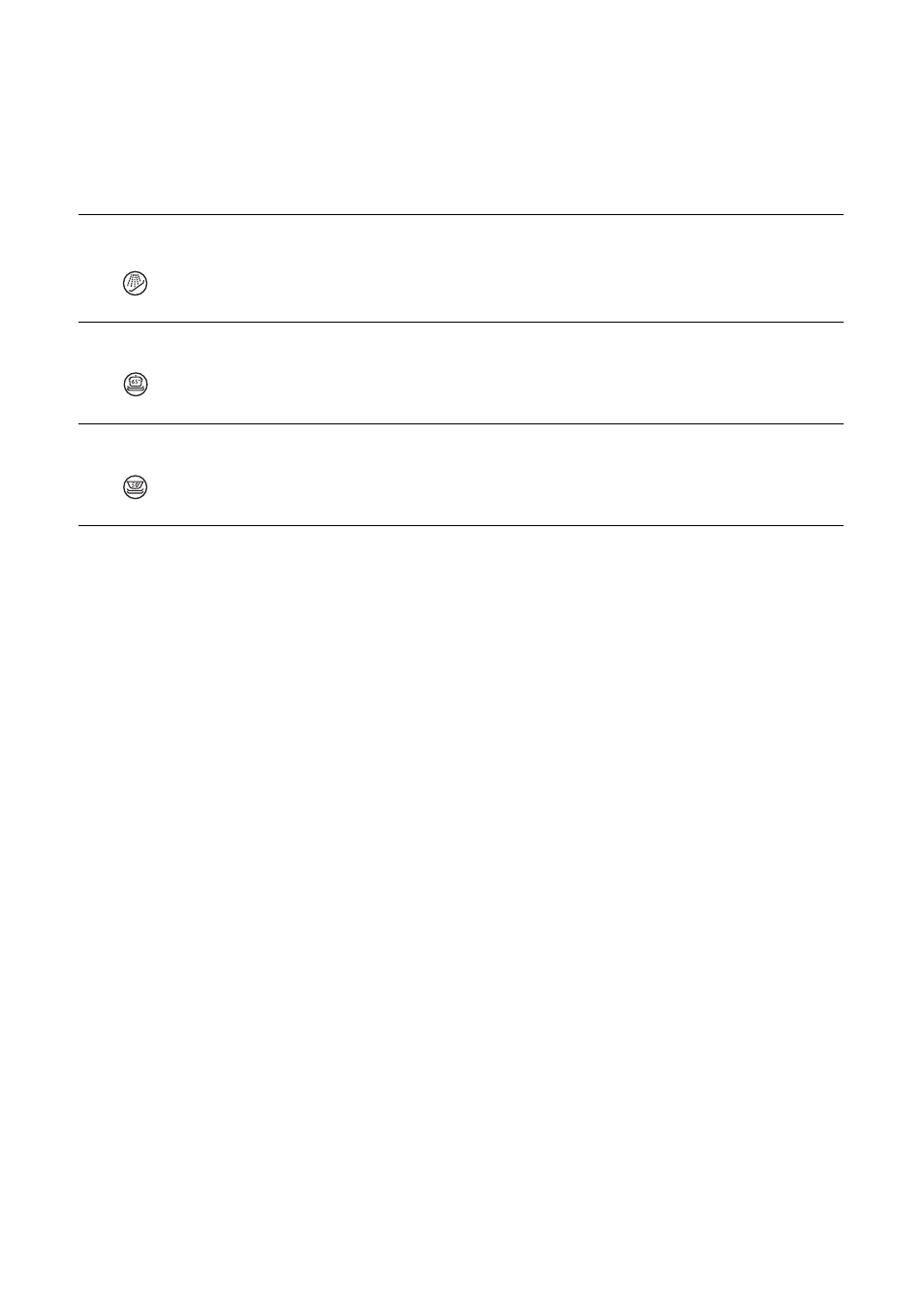 Tableau des programmes | DE DIETRICH VM7451 User Manual | Page 33 / 61