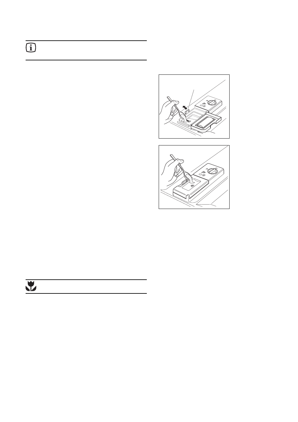 Reinigerzugabe, Spülmittel einfüllen, Phosphatfreie kompaktspülmittel | DE DIETRICH VZ9456E1 User Manual | Page 11 / 64