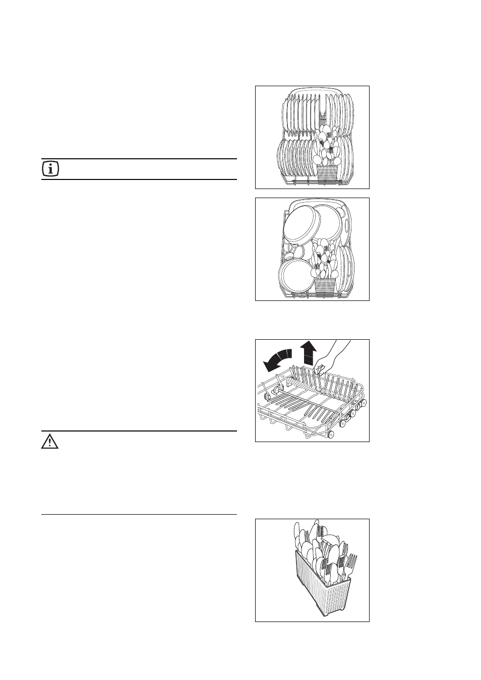 Verwendung ihres geräts, Geschirr einordnen, Unterkorb | Besteckkorb | DE DIETRICH VZ9456E1 User Manual | Page 9 / 64