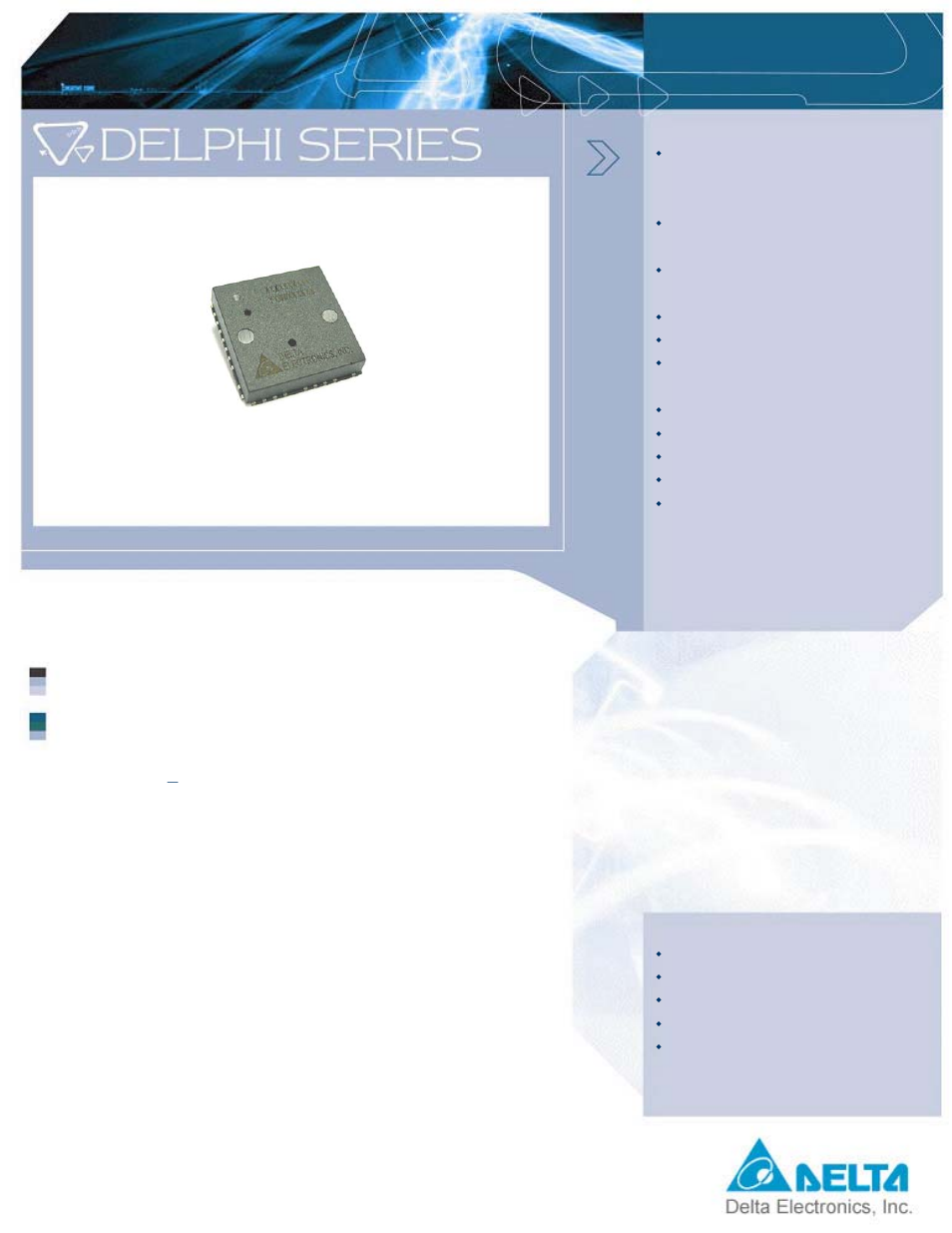 Delta Electronics 7V ~ 13.2V User Manual | 3 pages
