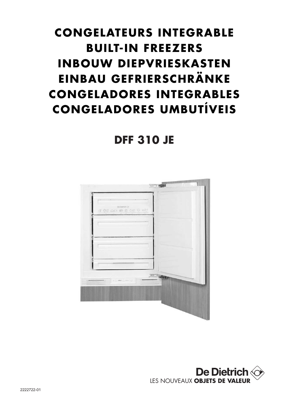 DE DIETRICH DFF310JE1 User Manual | 76 pages