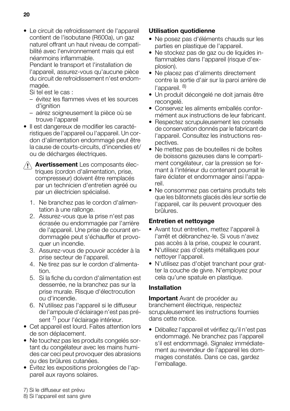 DE DIETRICH DFF910JE User Manual | Page 20 / 56