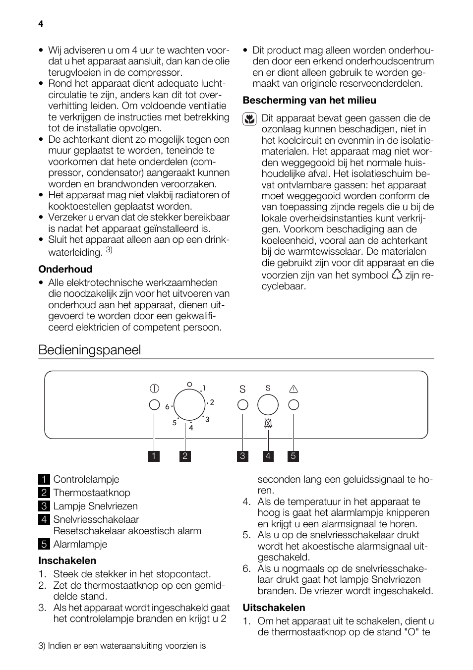 Bedieningspaneel | DE DIETRICH DFF910JE User Manual | Page 4 / 56