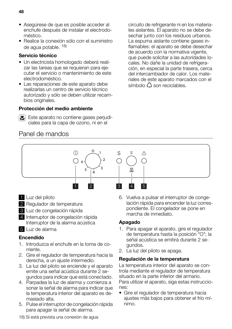 Panel de mandos | DE DIETRICH DFF910JE User Manual | Page 48 / 56