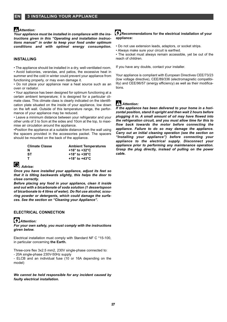 Inst | DE DIETRICH DKD845 User Manual | Page 6 / 22