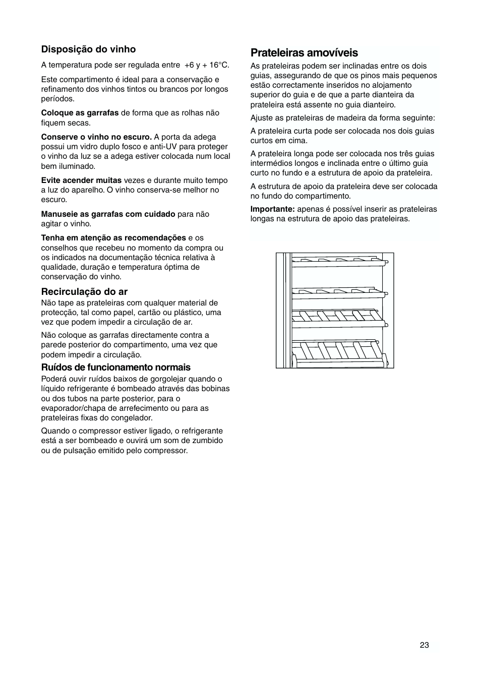 Prateleiras amovíveis | DE DIETRICH DKH876 User Manual | Page 23 / 60