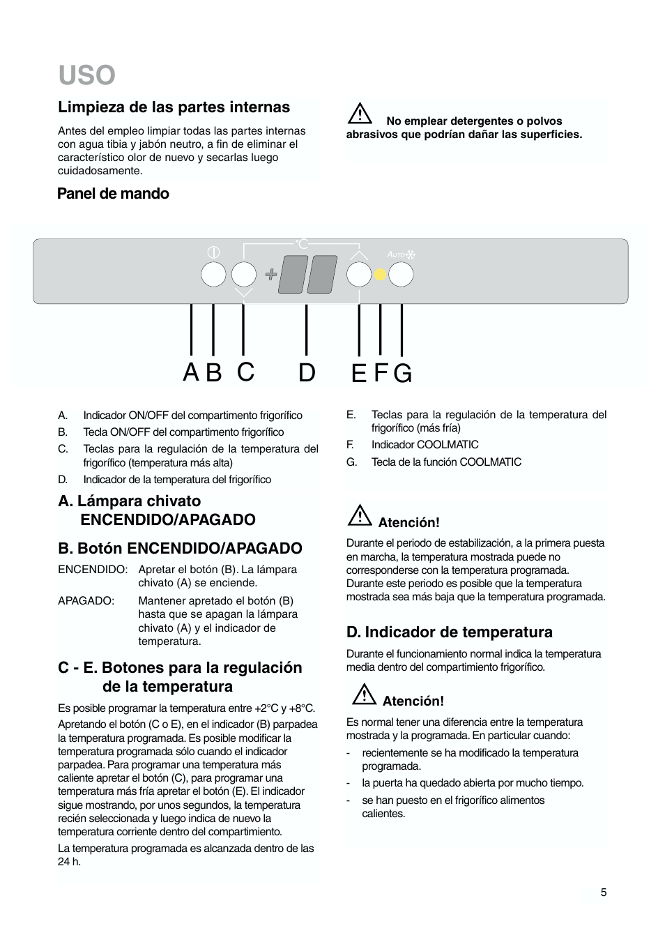 DE DIETRICH DKH876 User Manual | Page 5 / 60