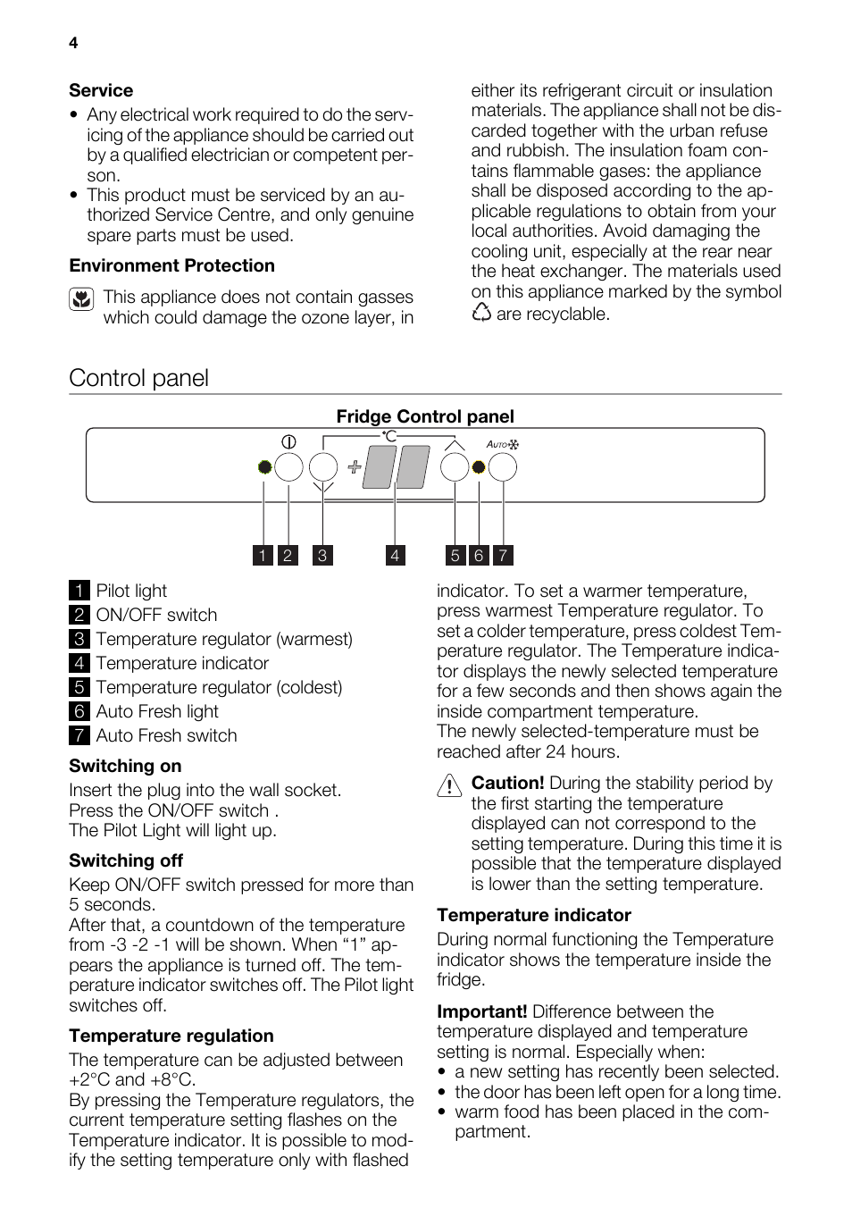 Control panel | DE DIETRICH DKH876 User Manual | Page 4 / 20