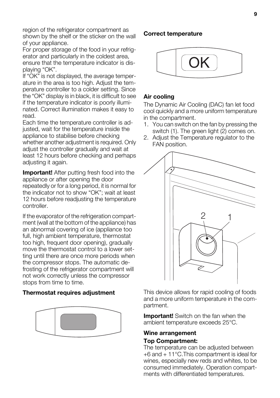 DE DIETRICH DKH876 User Manual | Page 9 / 20