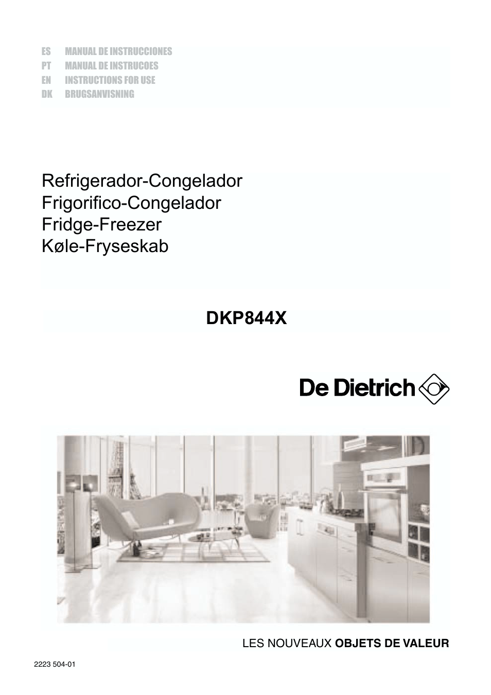 DE DIETRICH DKP844 User Manual | 18 pages