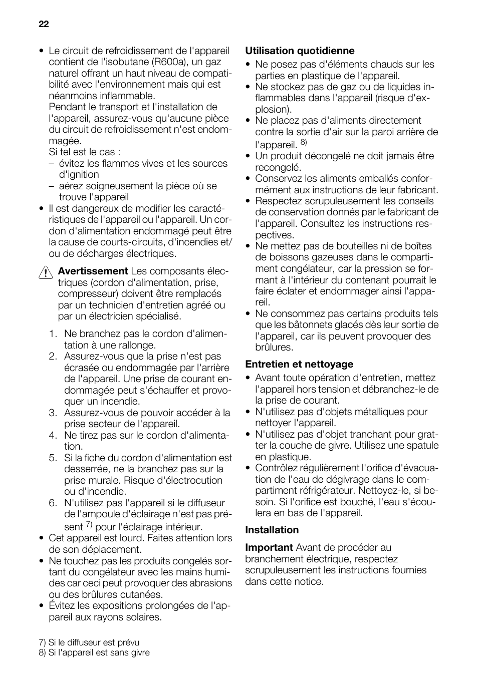 DE DIETRICH DRF912JE User Manual | Page 22 / 64