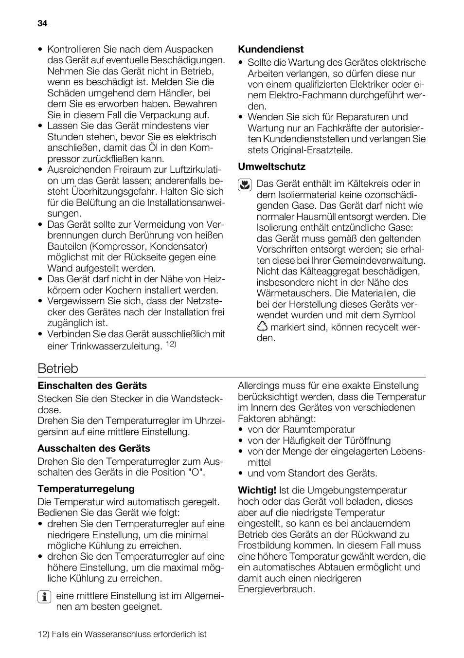 Betrieb | DE DIETRICH DRF912JE User Manual | Page 34 / 64