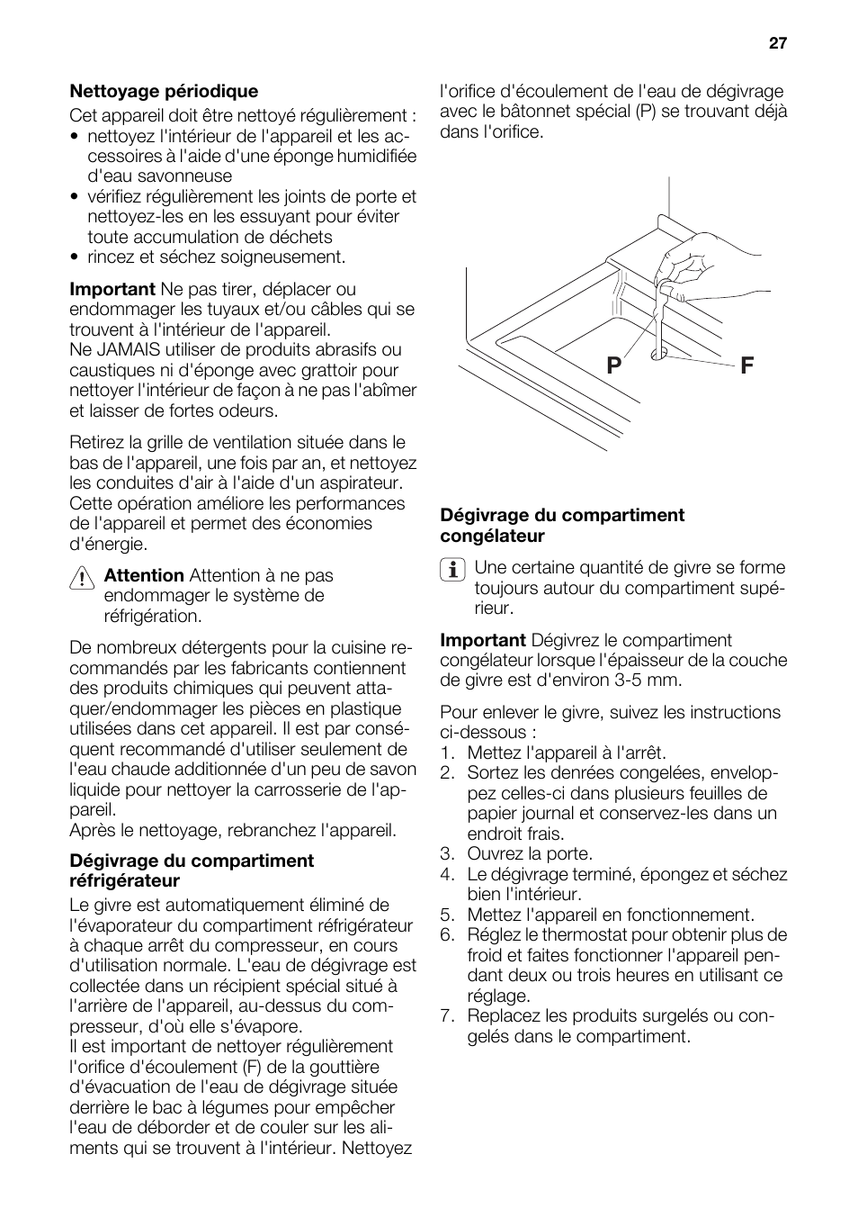 DE DIETRICH DRF912JE User Manual | Page 27 / 64