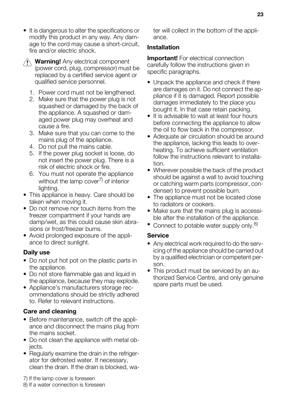 DE DIETRICH DRC927JE User Manual | Page 23 / 44