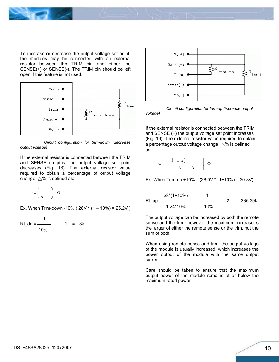 Features descriptions (con.) | Delta Electronics F48SA User Manual | Page 10 / 13
