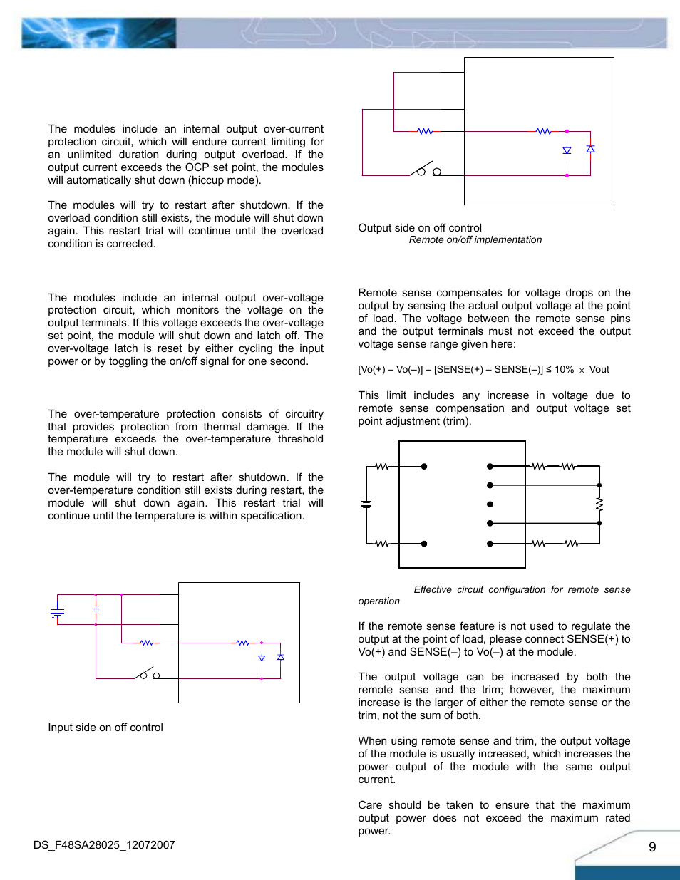 Features descriptions | Delta Electronics F48SA User Manual | Page 9 / 13