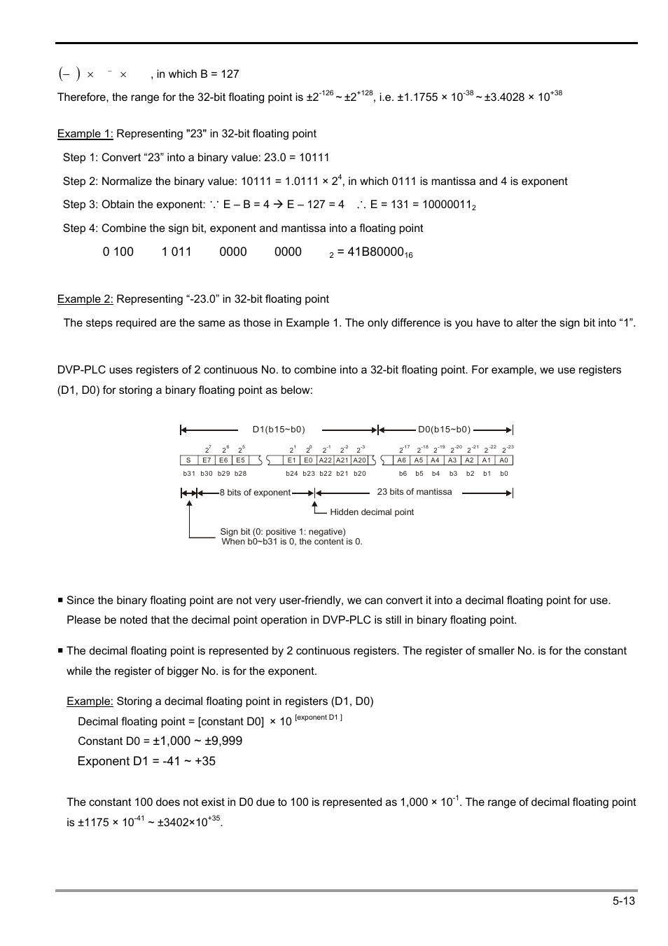 5 categories & use of application instructions, 1 2 1 ч ч, Dvp-plc application manual 5-13 | Constant d0 | Delta Electronics Programmable Logic Controller DVP-PLC User Manual | Page 205 / 586