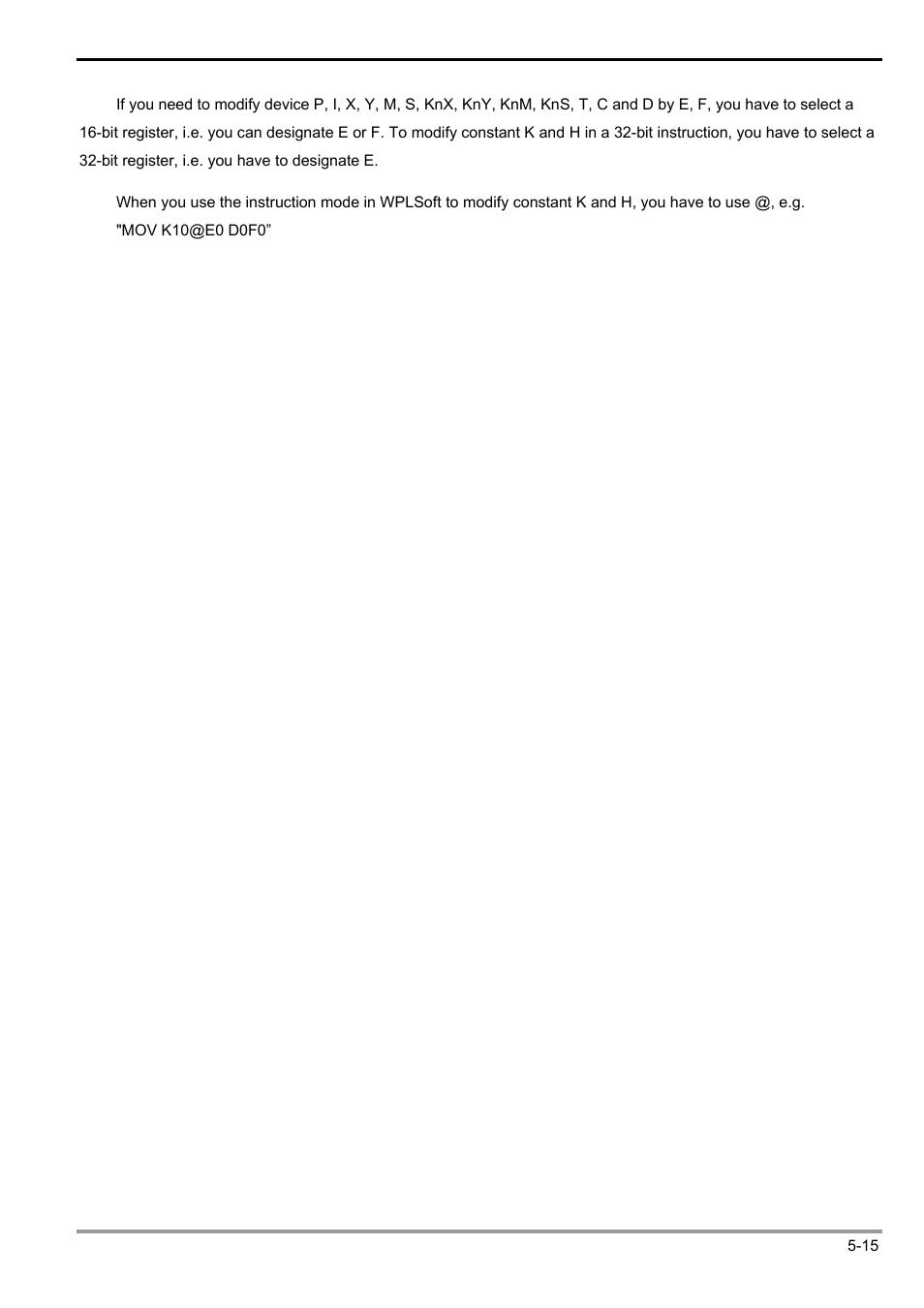 5 categories & use of application instructions | Delta Electronics Programmable Logic Controller DVP-PLC User Manual | Page 207 / 586