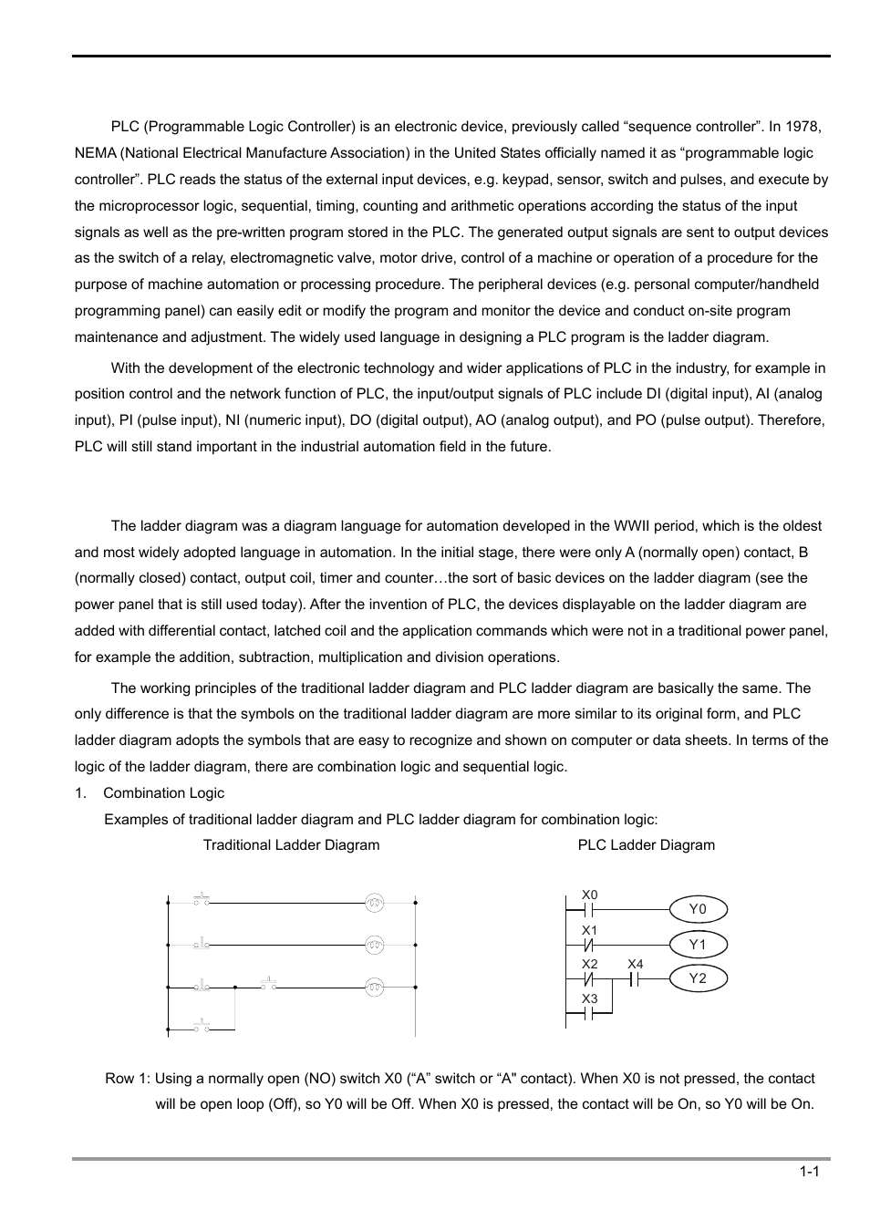 1 basic principles of plc ladder diagram, 1 the working principles of ladder diagram, Foreword: background and functions of plc | Delta Electronics Programmable Logic Controller DVP-PLC User Manual | Page 5 / 586