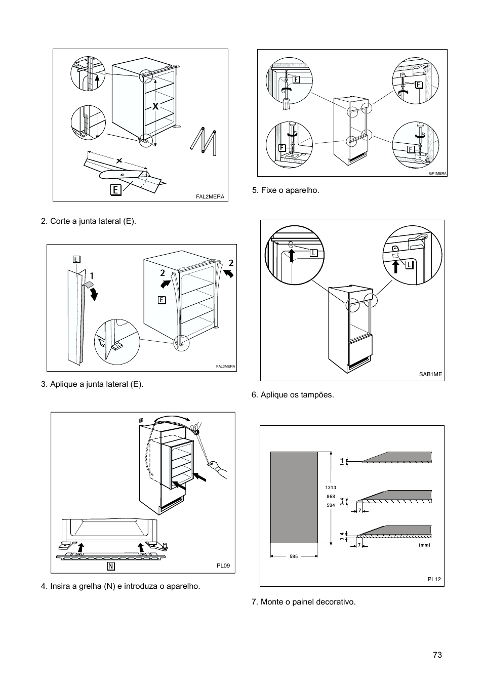 DE DIETRICH DRH714JE User Manual | Page 73 / 80