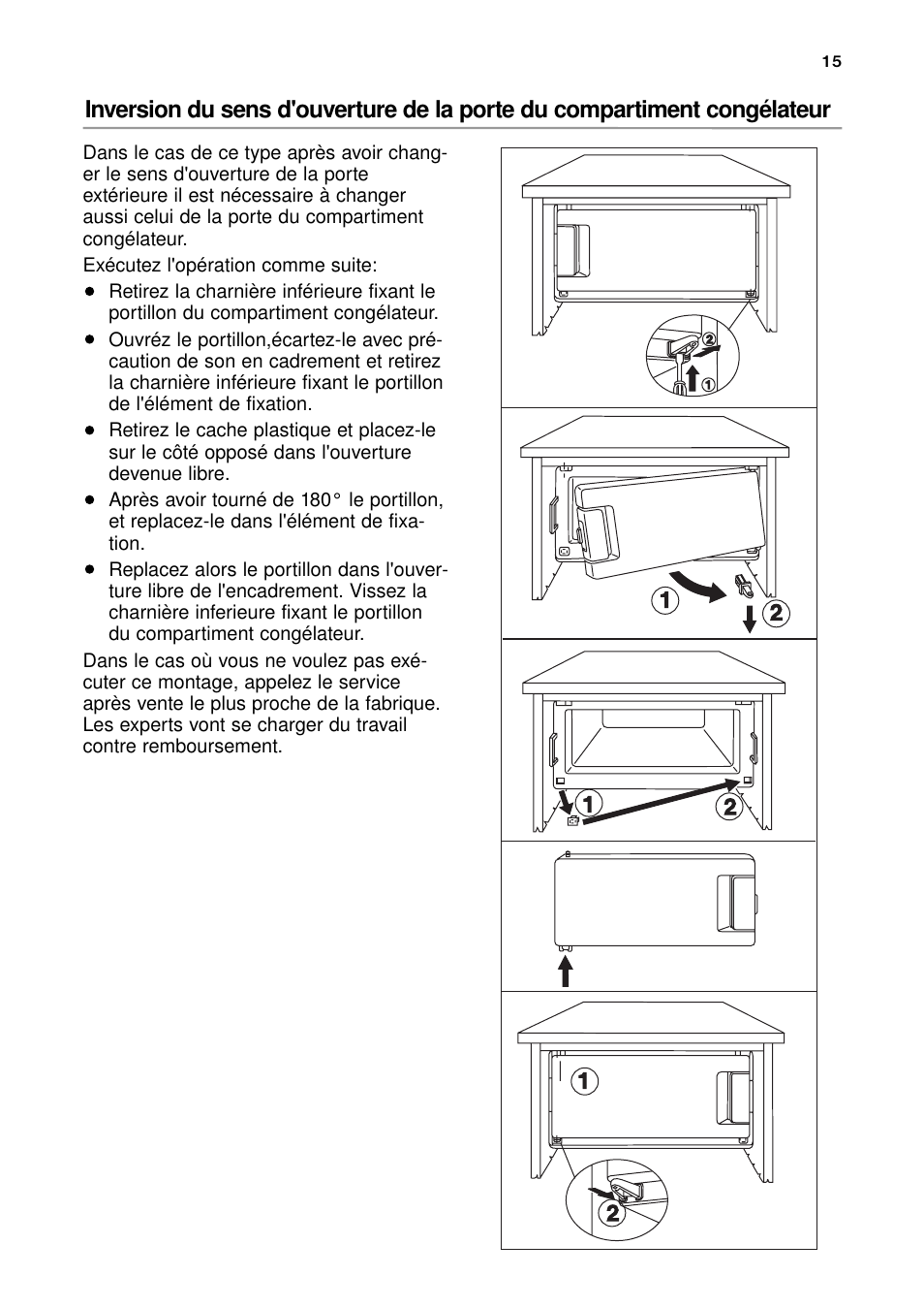 DE DIETRICH DRH914JE User Manual | Page 15 / 72