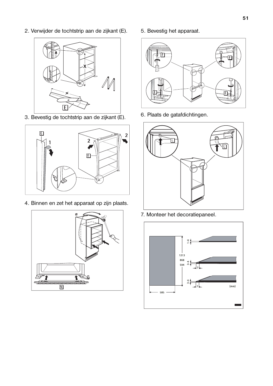 DE DIETRICH DRH914JE User Manual | Page 51 / 72