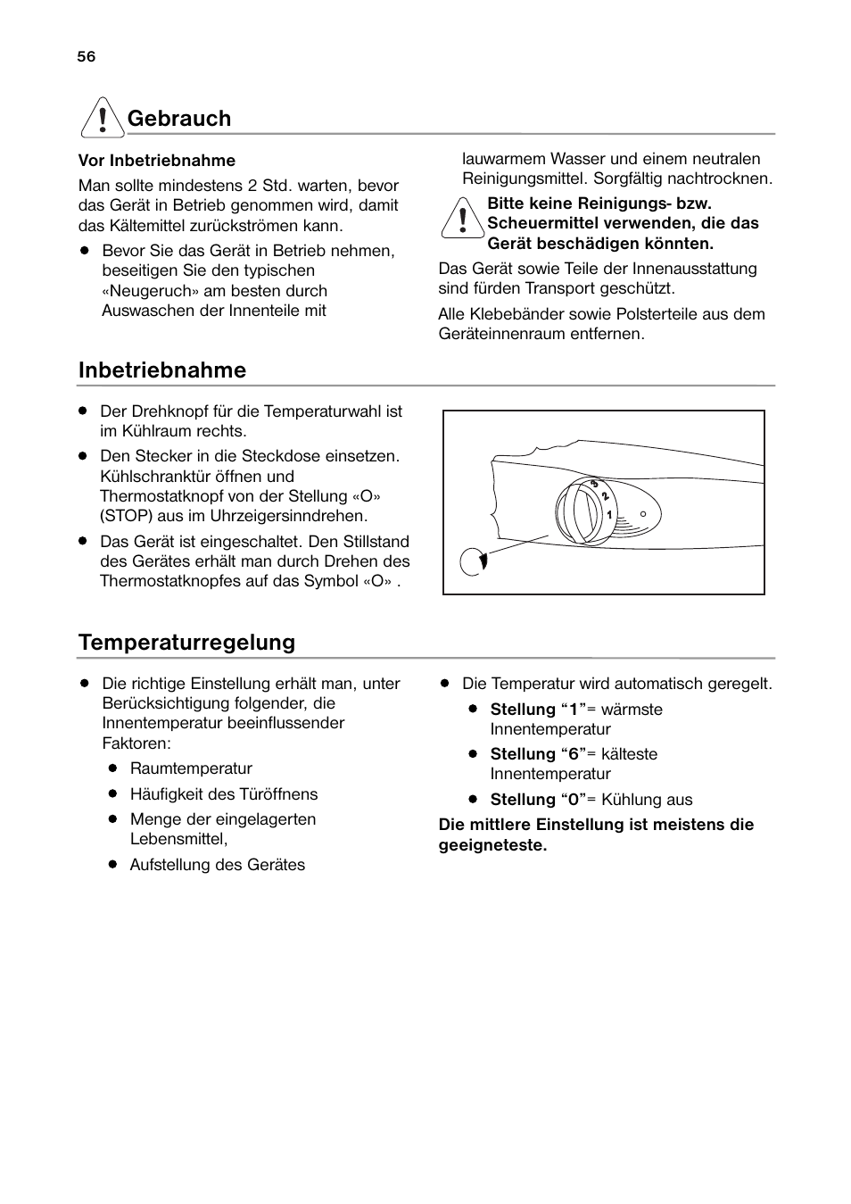 Inbetriebnahme temperaturregelung gebrauch | DE DIETRICH DRH914JE User Manual | Page 56 / 72