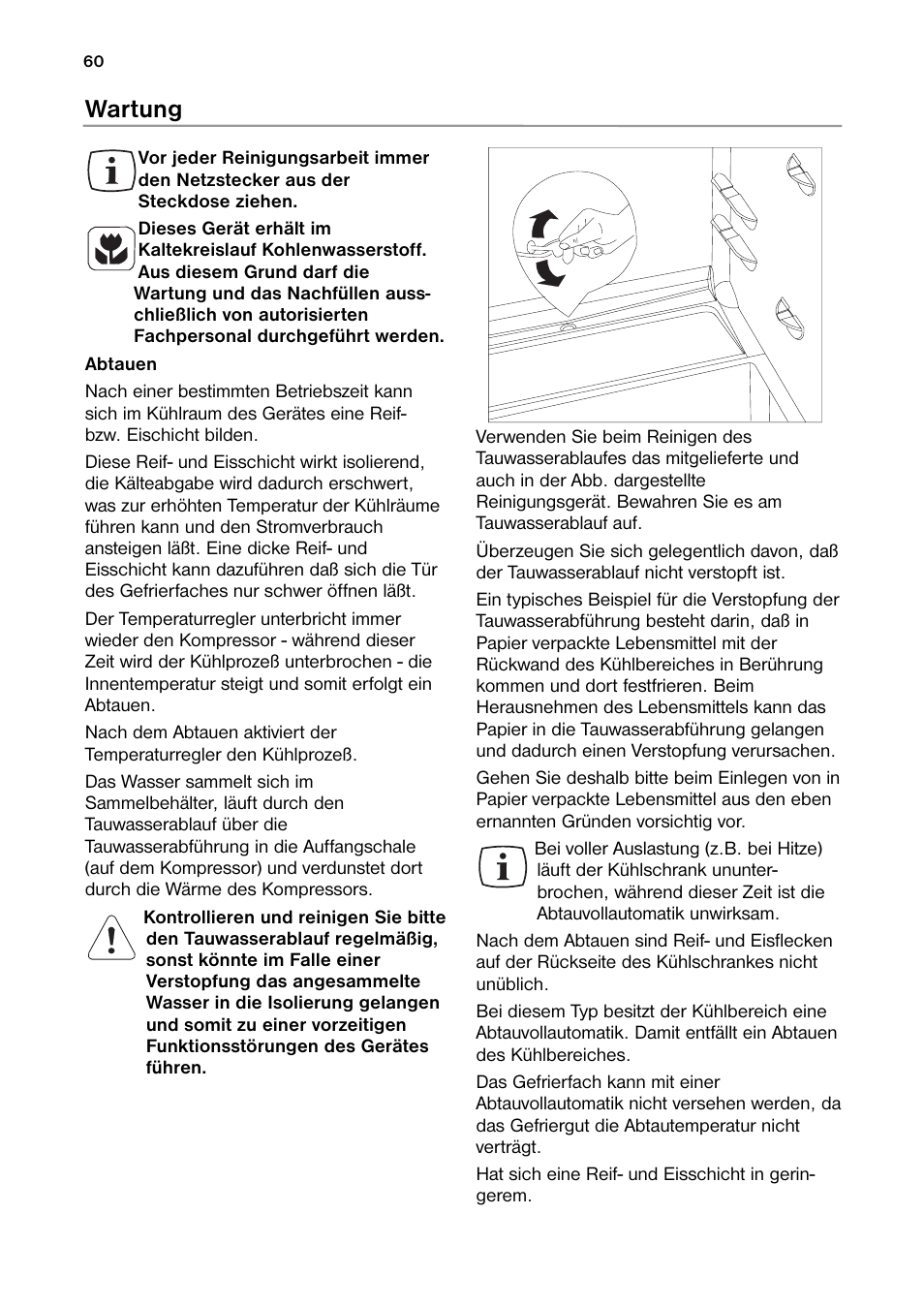 Wartung | DE DIETRICH DRH914JE User Manual | Page 60 / 72