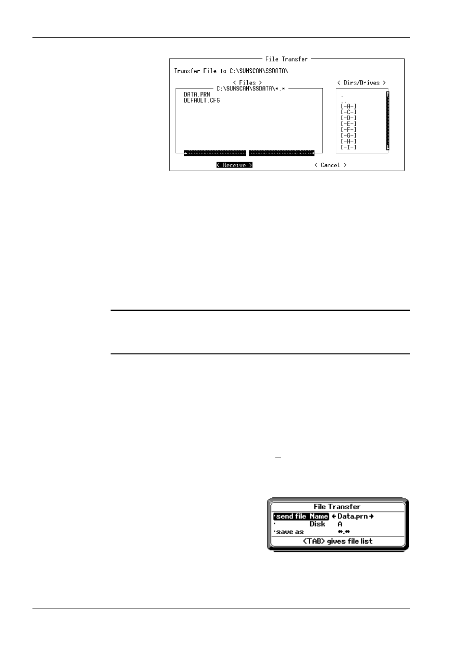 Navigating in the file transfer box, Initiating the file transfer from the workabout | Delta Electronics SS1-UM-1.05 User Manual | Page 26 / 86