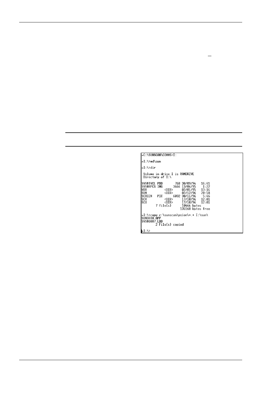 Example using rcom, Documentation of rcom and slink | Delta Electronics SS1-UM-1.05 User Manual | Page 80 / 86