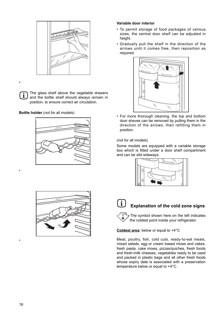 Explanation of the cold zone signs | DE DIETRICH DRS314JE1 User Manual | Page 4 / 14