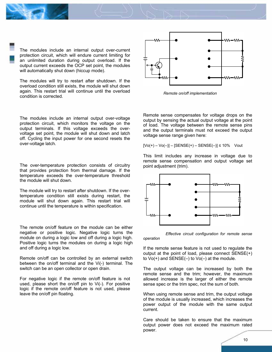Features descriptions | Delta Electronics Q48SR User Manual | Page 9 / 14
