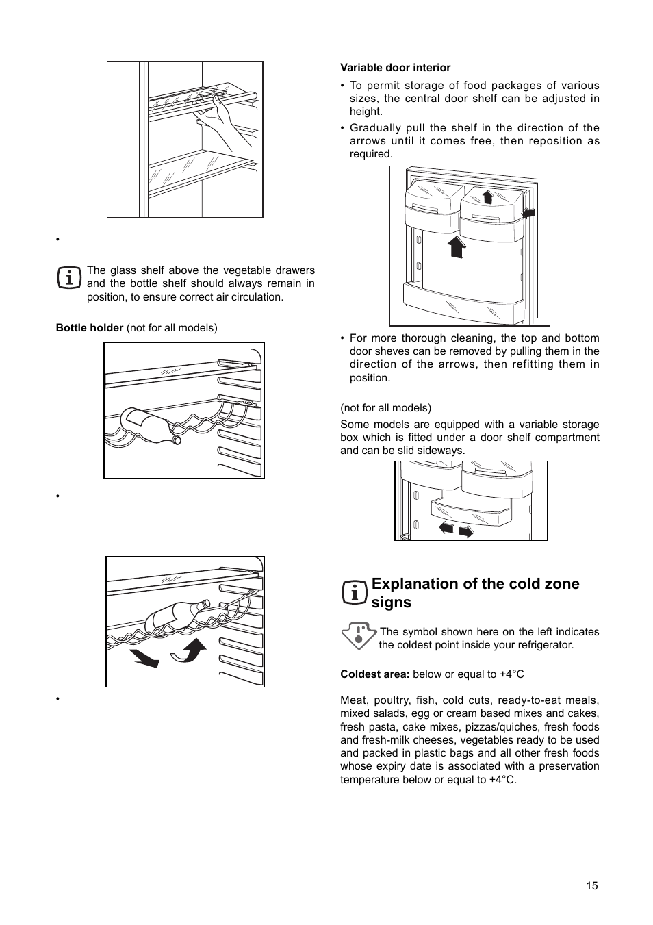 Explanation of the cold zone signs | DE DIETRICH DRS723JE User Manual | Page 4 / 16