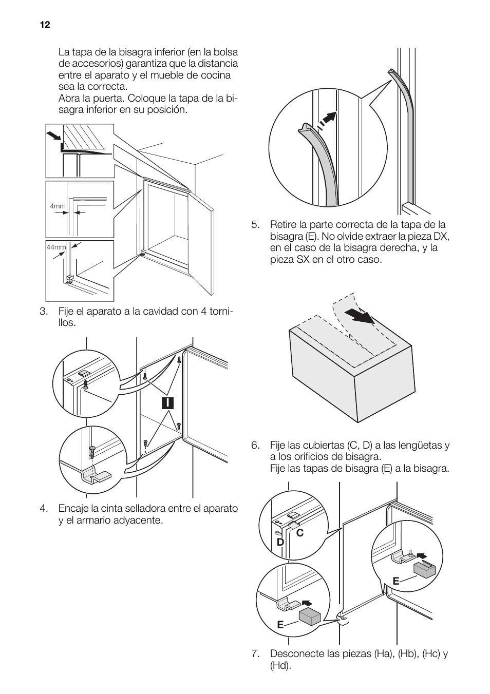 DE DIETRICH DRS917JE User Manual | Page 12 / 60