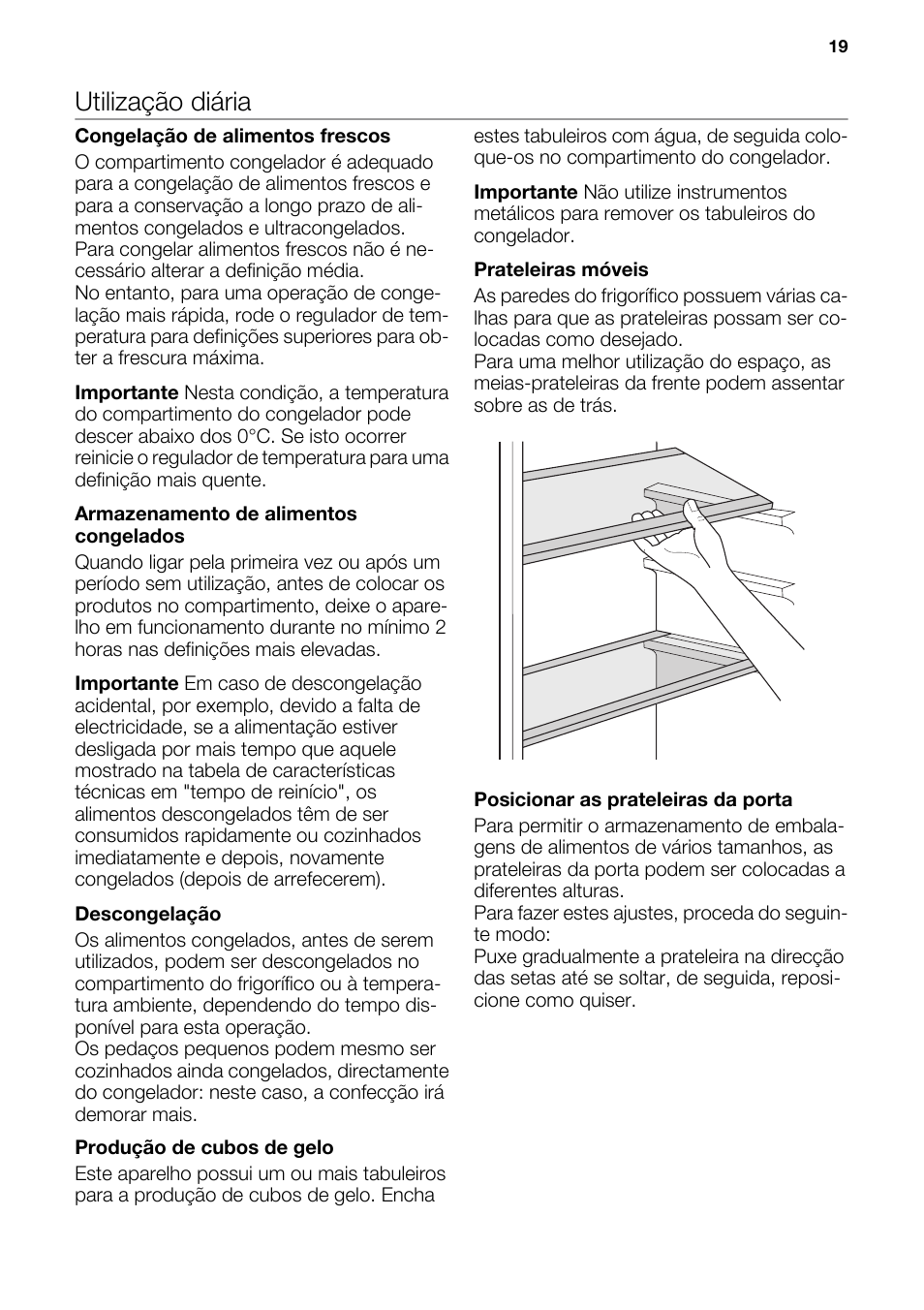 Utilização diária | DE DIETRICH DRS917JE User Manual | Page 19 / 60