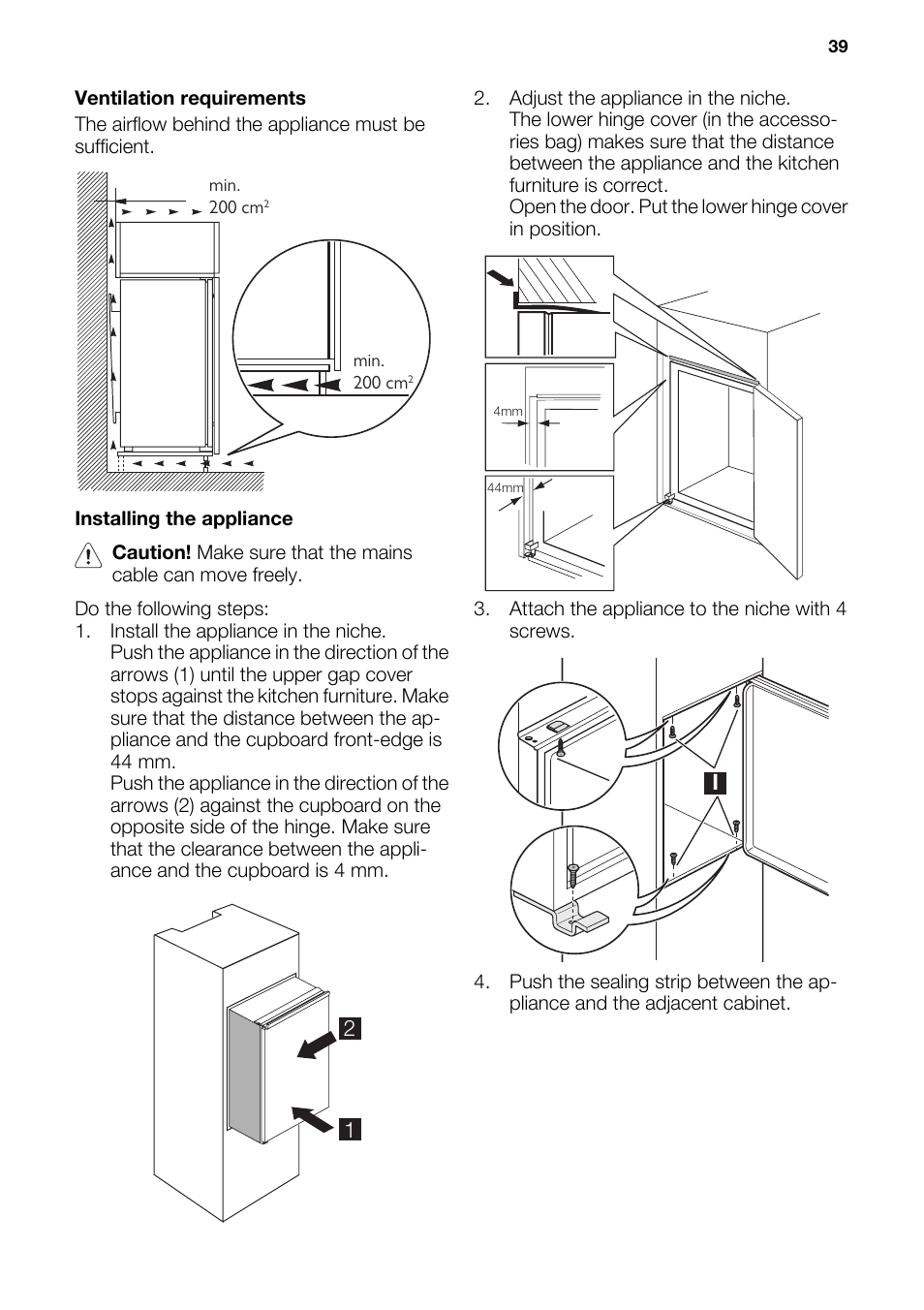 DE DIETRICH DRS917JE User Manual | Page 39 / 60