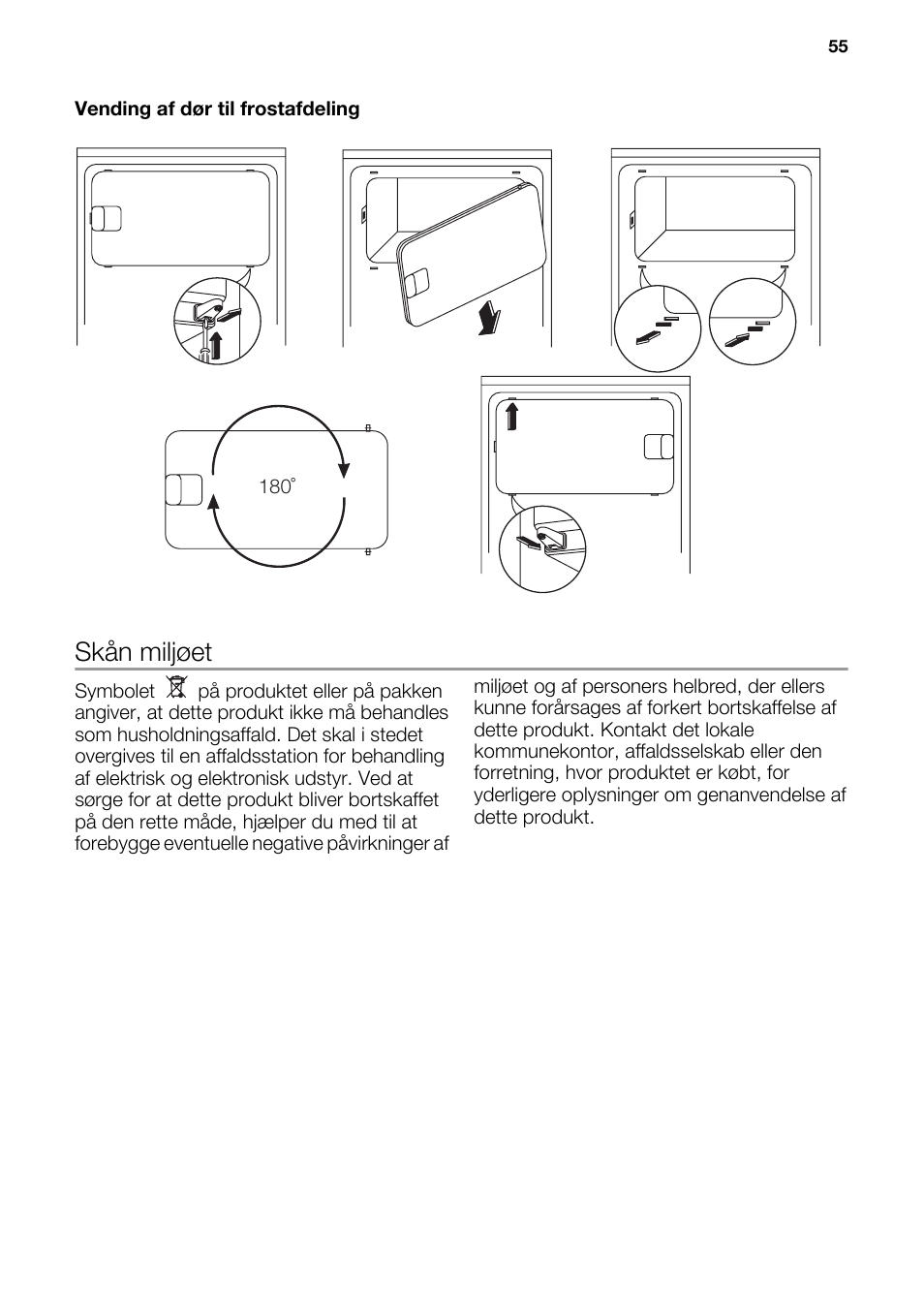 Skån miljøet | DE DIETRICH DRS917JE User Manual | Page 55 / 60