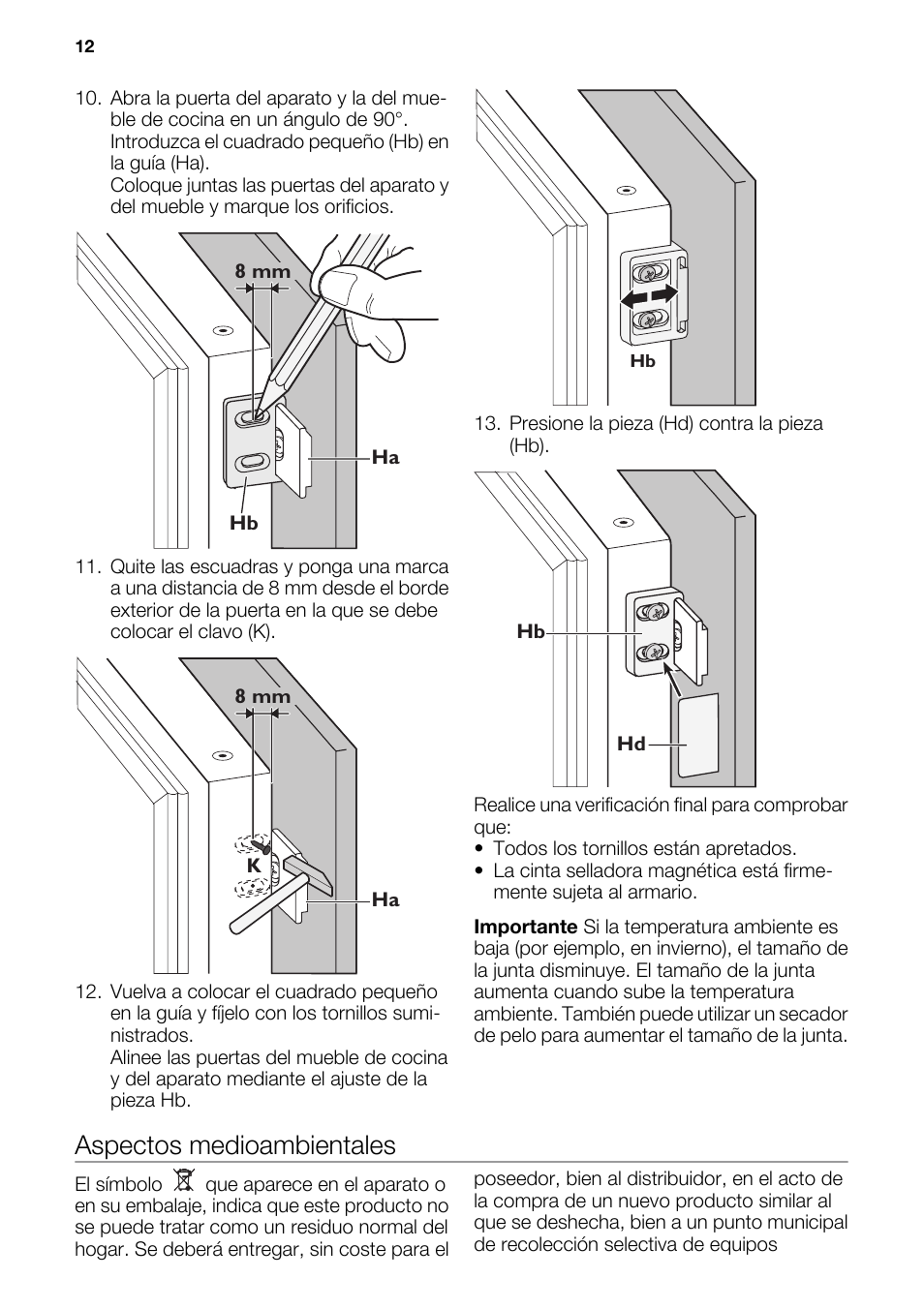 Aspectos medioambientales | DE DIETRICH DRS918JE User Manual | Page 12 / 52