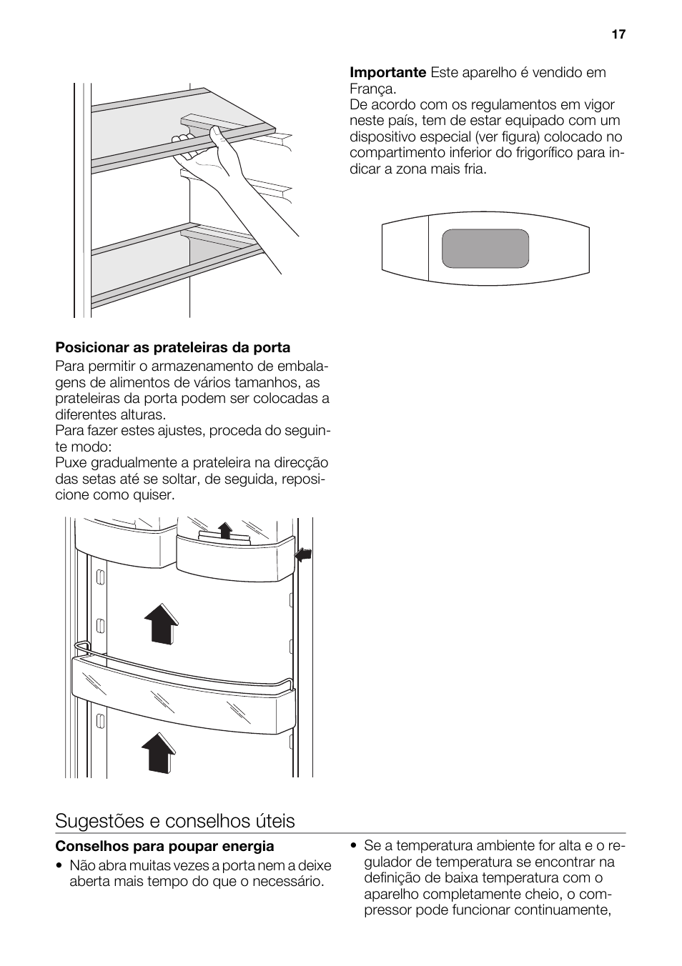 Sugestões e conselhos úteis | DE DIETRICH DRS918JE User Manual | Page 17 / 52
