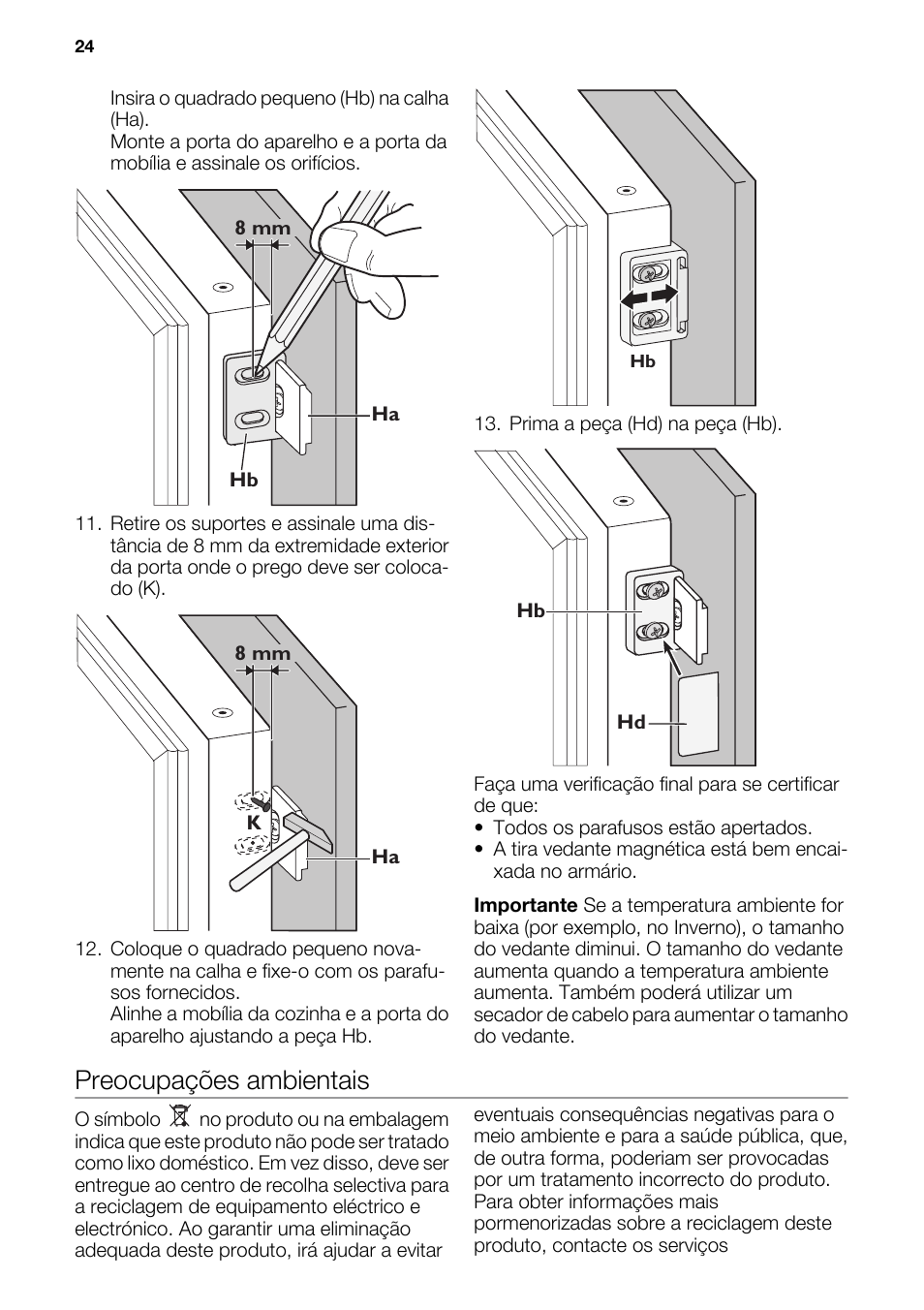 Preocupações ambientais | DE DIETRICH DRS918JE User Manual | Page 24 / 52