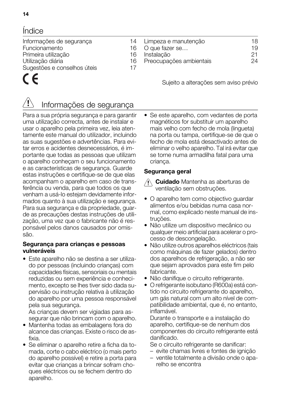 Índice, Informações de segurança | DE DIETRICH DRS918JE User Manual | Page 14 / 52