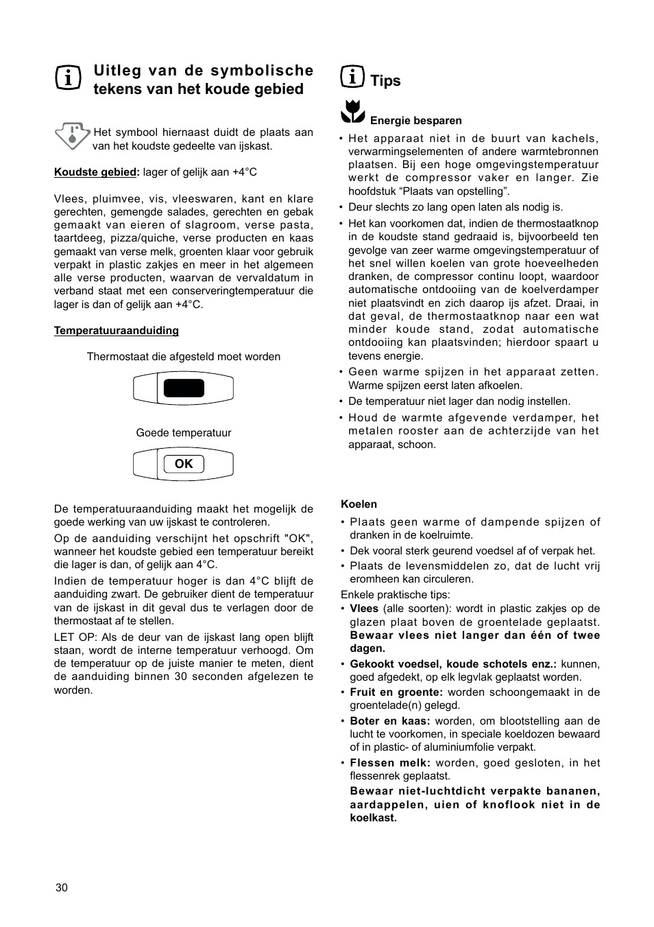 Tips | DE DIETRICH DRS920JE User Manual | Page 30 / 52