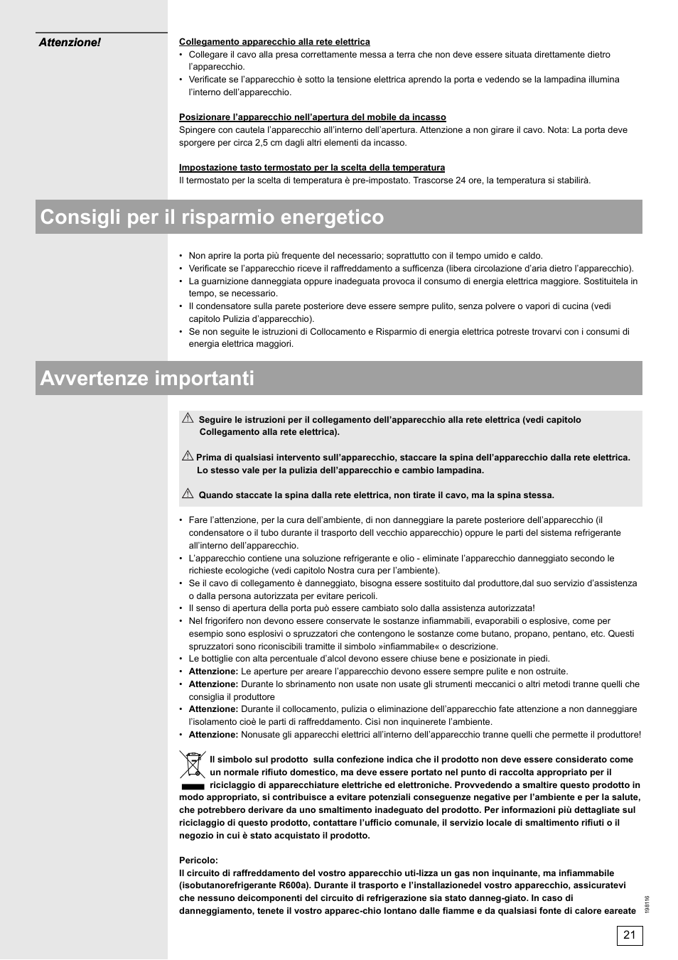 DE DIETRICH DWS860X User Manual | Page 21 / 28