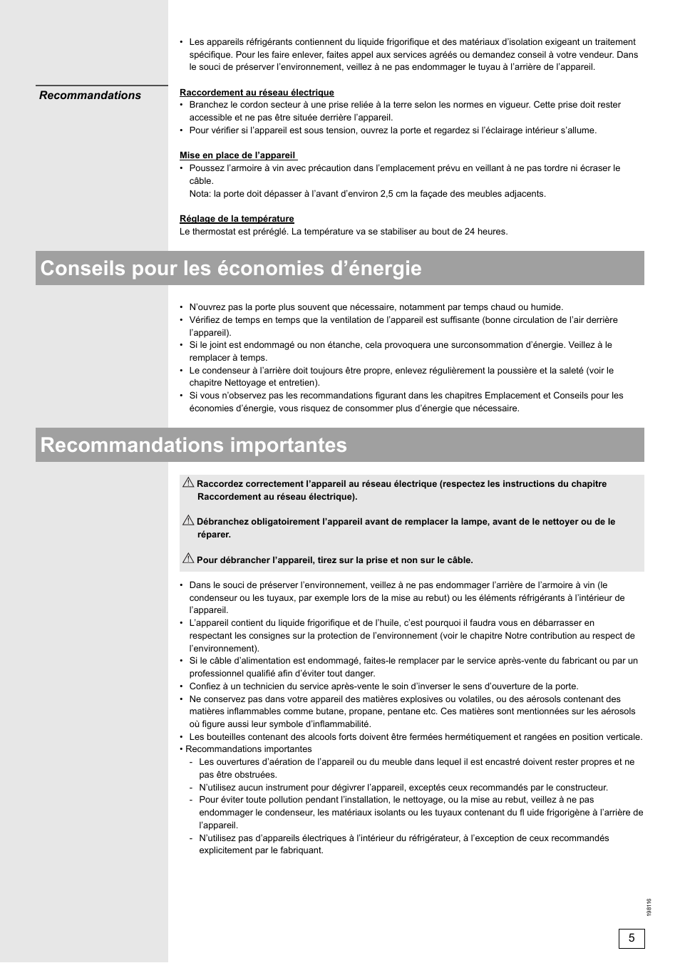 DE DIETRICH DWS860X User Manual | Page 5 / 28