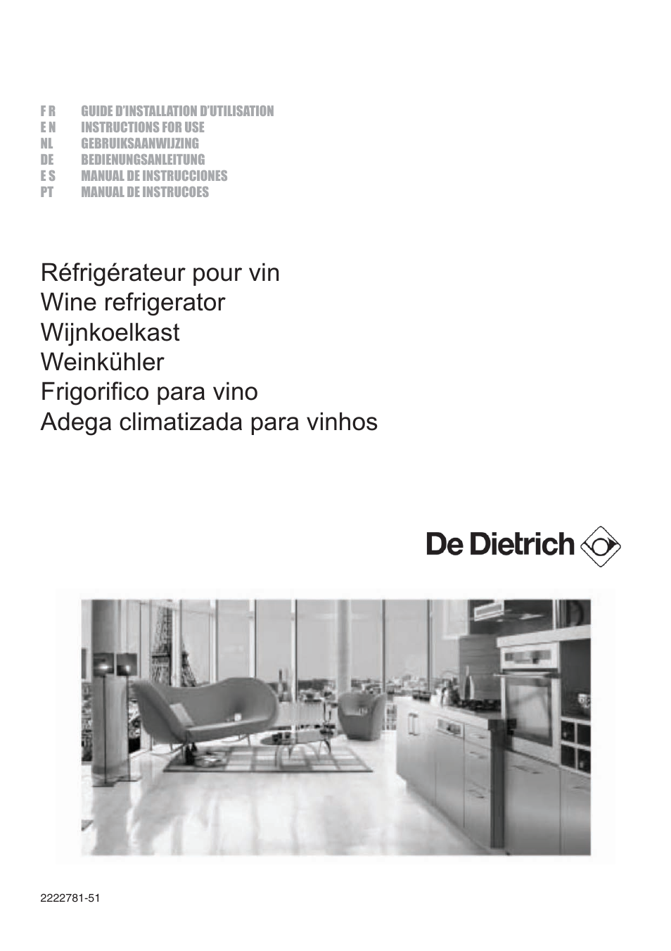 DE DIETRICH DWS850X User Manual | 15 pages