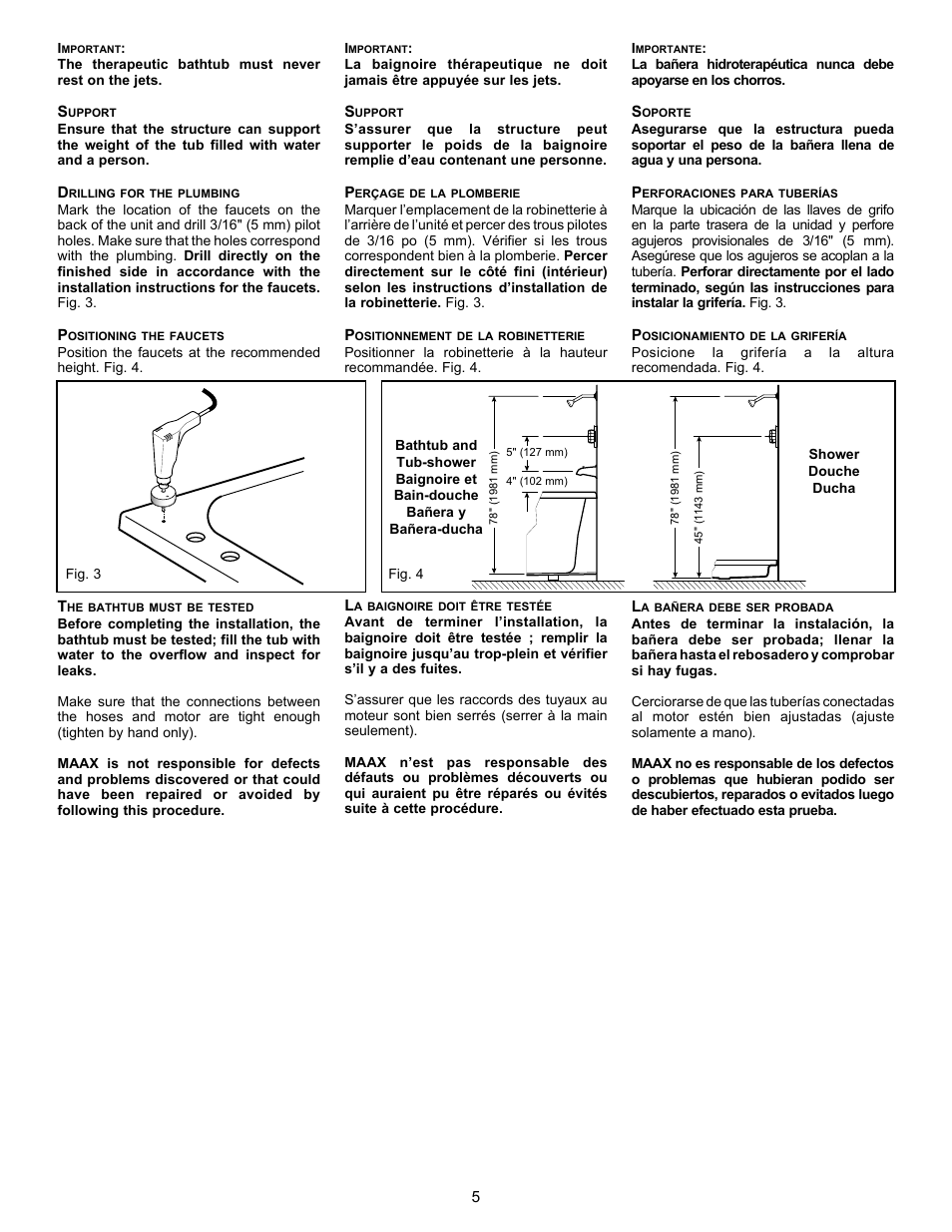 MAAX AGORA User Manual | Page 5 / 20