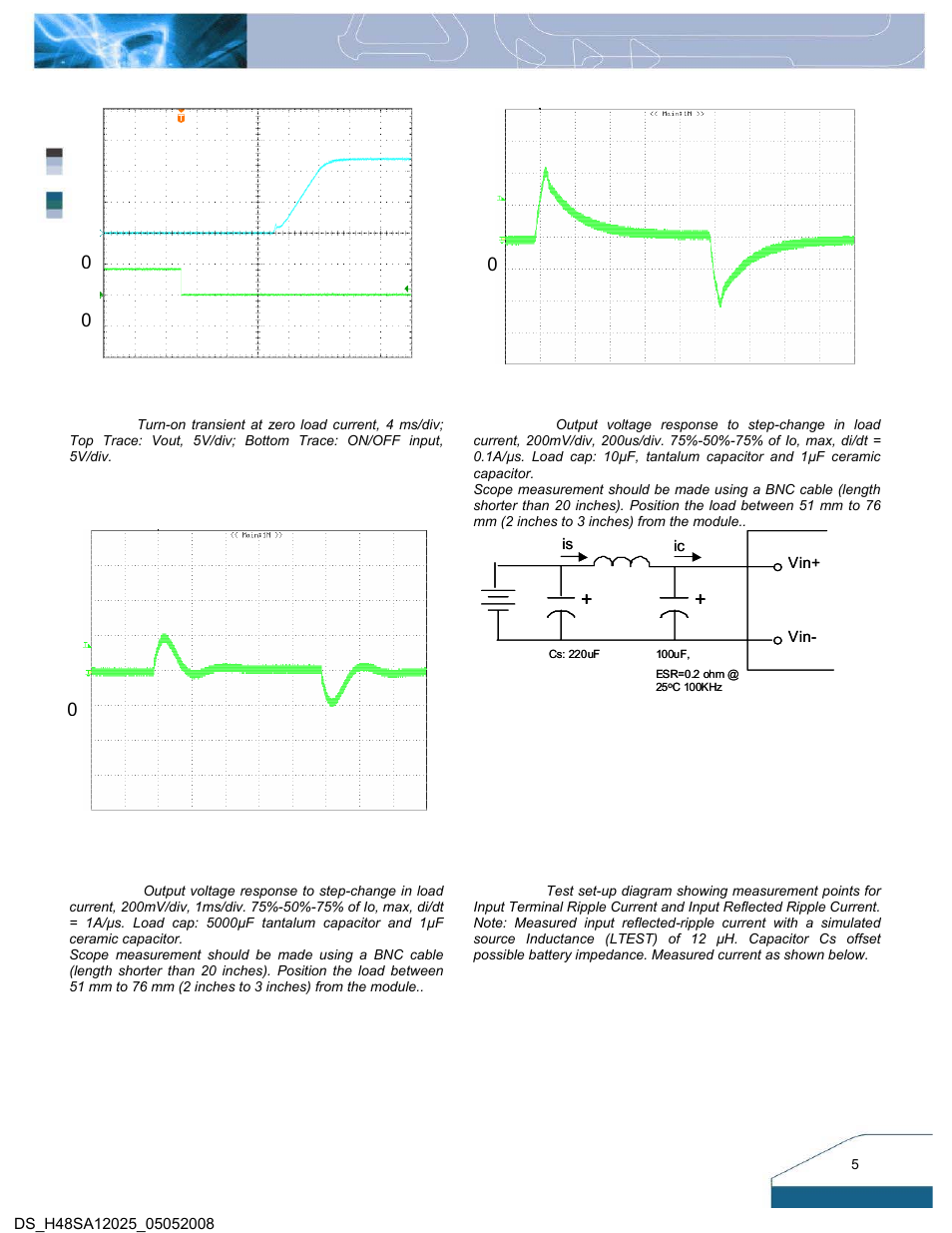 Electrical characteristics curves | Delta Electronics Series H48SA User Manual | Page 5 / 14