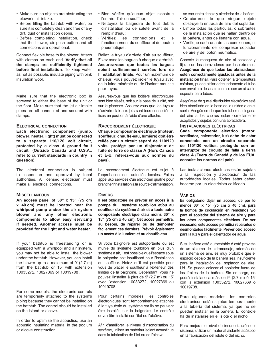 MAAX AIGO 7236 User Manual | Page 9 / 28