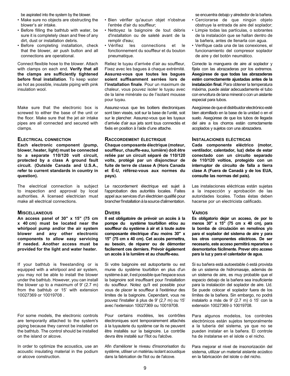 MAAX AIGO 7236 User Manual | Page 9 / 36